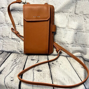Pixie‎ Mood Rae Crossbody Vegan Leather Camel Cognac Color Bag